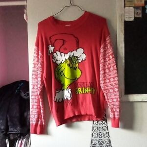Grinch Christmas Sweater - Red
